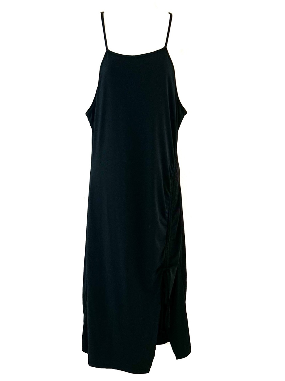 Planet Gold Black Spaghetti-Strap Maxi Dress